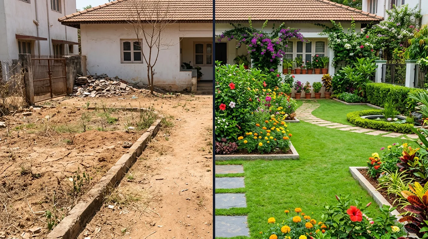Professional Residential Landscaping in Hadapsar, Pune by Gardenist