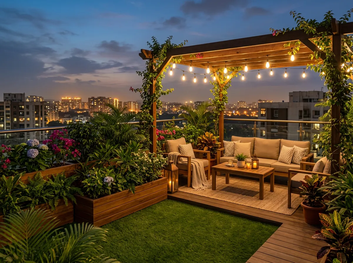Terrace Garden Design in Talegaon Dabhade